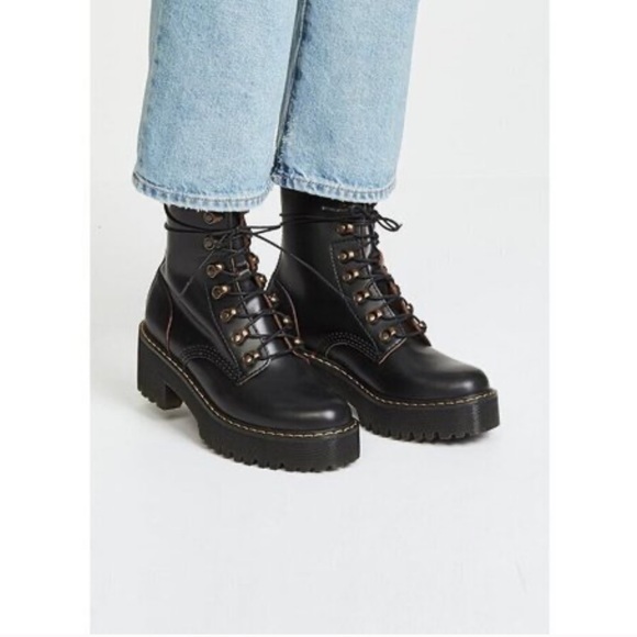 Dr. Martens Leona 7 Hook Boots in Black Size 10 - Picture 16 of 16